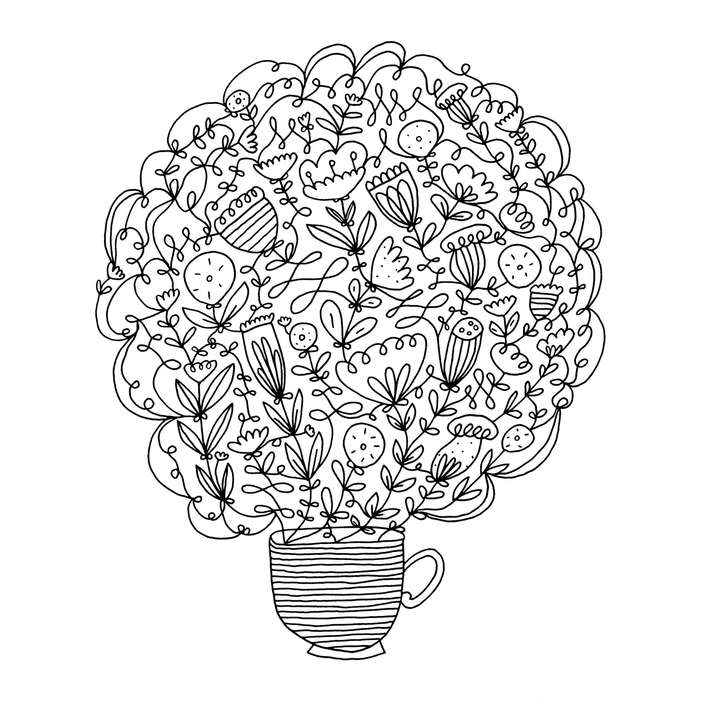 Floral Cup